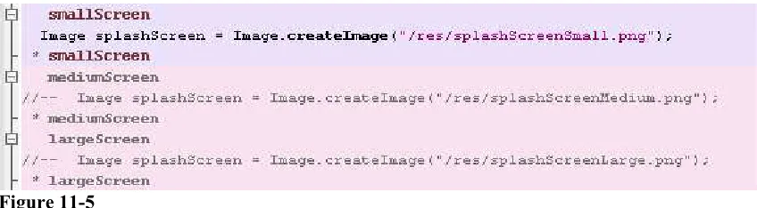 Figure 11-5Example of configuration-specific code blocks in the Source Editor