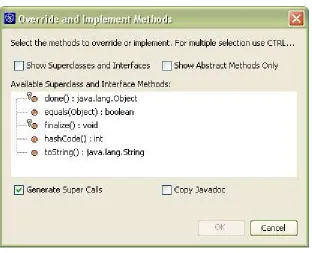 Figure 4-3Override and Implement Methods dialog box