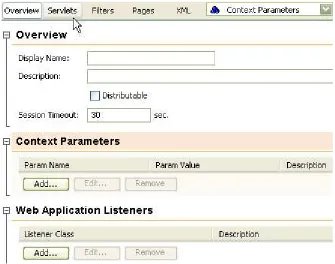 Figure 6-6Deployment descriptor XML editor