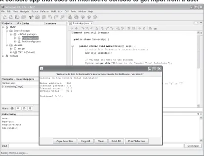 Figure 7How to run a console application that gets user input