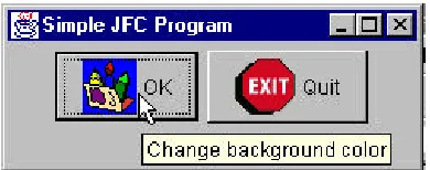 Figure 10-2–Two picture buttons with the hover tooltip showing. 