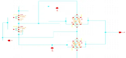 Figure 8: Schematic of  2:1 MUX as a Switch 
