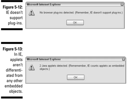 Figure 5-12:IE doesn’t