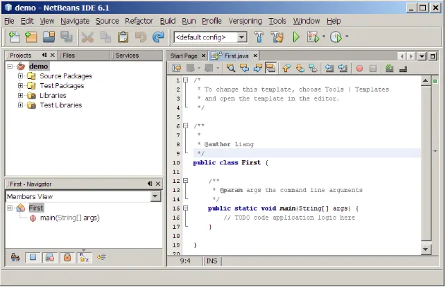 Figure 4 A new demo project is created. 