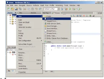 Figure 6  The New Java Class dialog box enables you to specify a class name, location, and package name to create a new class
