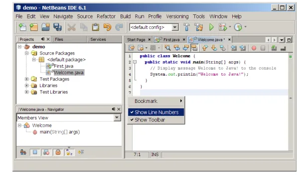 Figure 7 A new Java class is created in the project. 