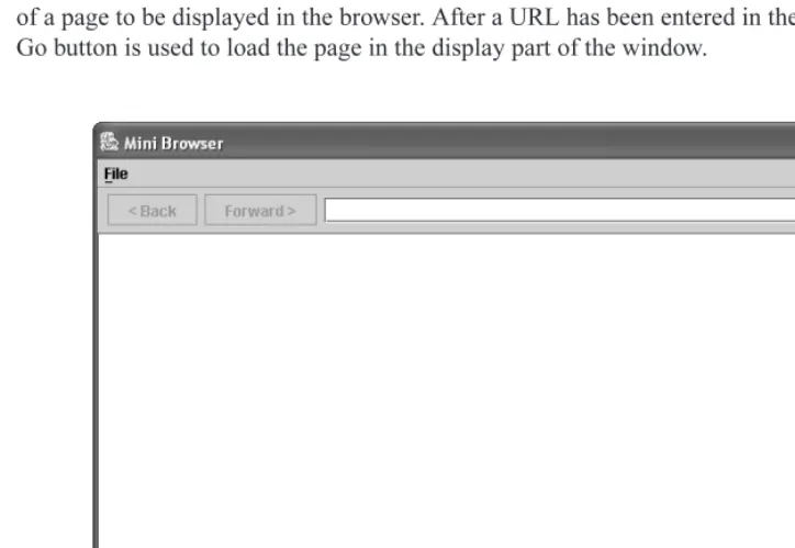 Figure 7-1The Mini Browser GUI interface