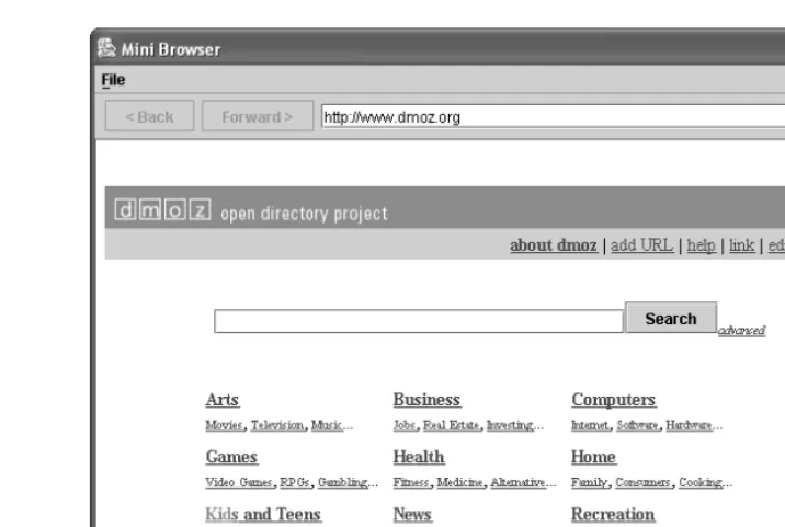 Figure 7-2Mini Browser in action