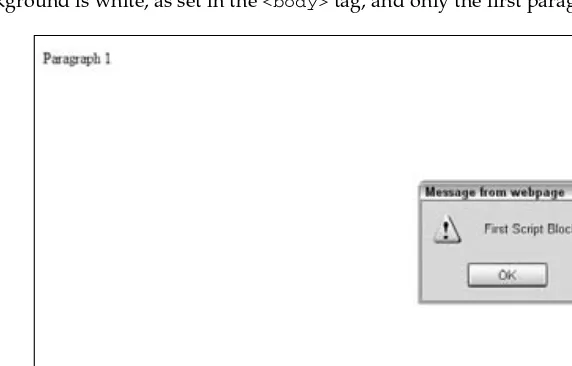 Figure 1-3Click the OK button, and the parsing continues. The browser displays the second paragraph, and the 