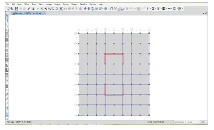 Fig 6: Model-6 Building with optimized location of Shear 