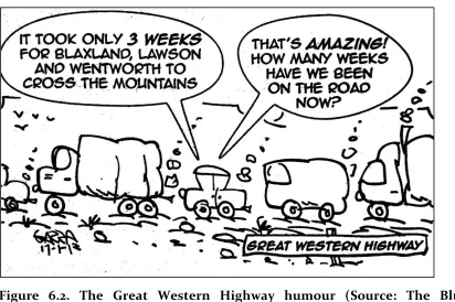 Figure 6.2. The Great Western Highway humour (Source: The Blue Mountains Gazette, 18th January 2012) 