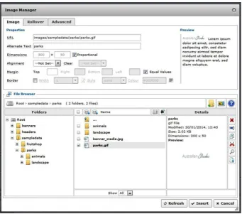 Figure 8-1. Use the JCE editor for alt text for images