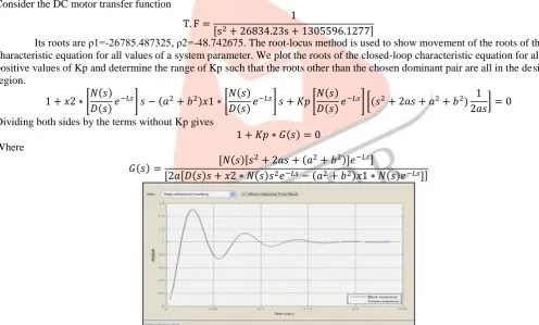 Fig 8. : remaining gain values. In this case we will get it as Ki=-2406.44 and Kd=-1.012 and respose time is 0.0234
