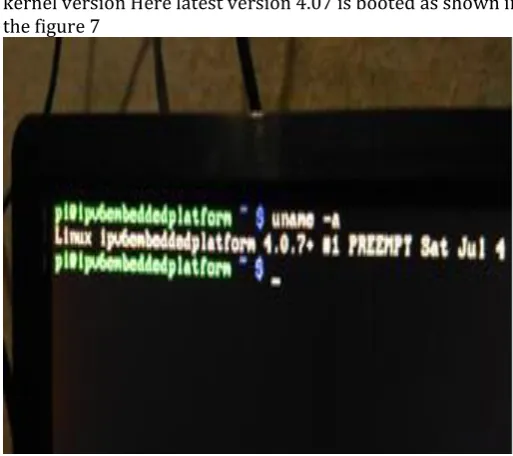 Fig -5 Connection of raspberry pi to PC 