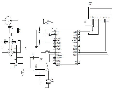 Fig 3.1: Circuit diagram of stuttering measuring Device 