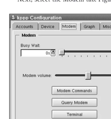 Figure 6-10: The result of the modem query 