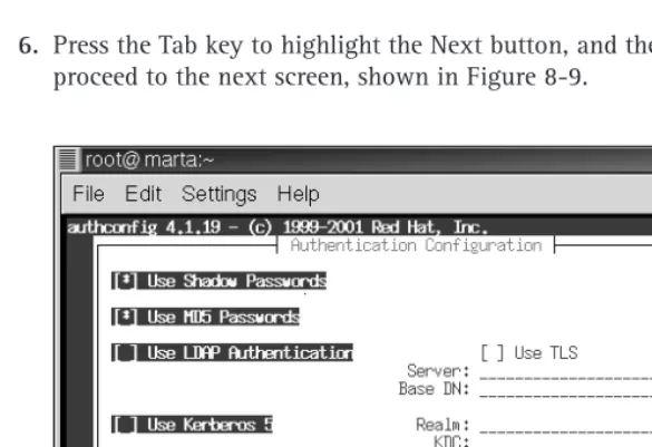 Figure 8-8: The filled out User Information Configuration tool screen