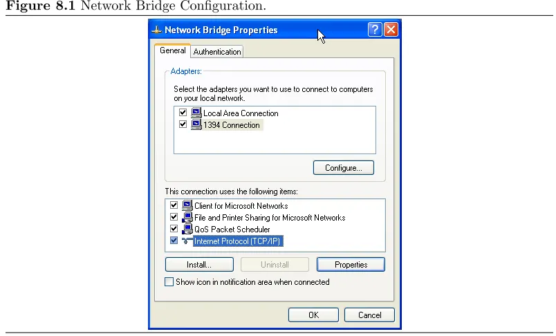 Figure 8.1 Network Bridge Conﬁguration.