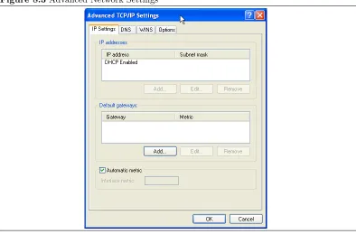 Figure 8.3 Advanced Network Settings
