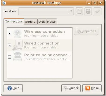 Figure 3.3: Accessing Network Settings