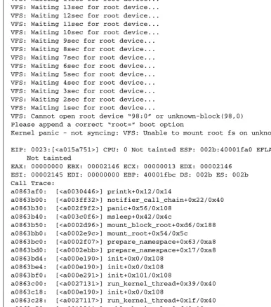 Figure 2.2 Output from the first boot of UML (continued)