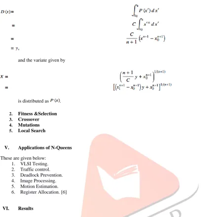 Table 1 Optimal solutions based on the number of Queens (n) and number of iterations=5