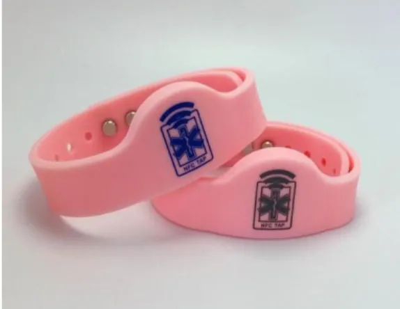 Fig. 4 NFC-enabled wristbands