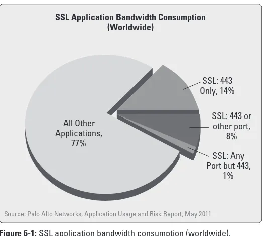 Figure 6-1: SSL application bandwidth consumption (worldwide).