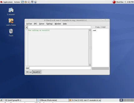 Figure 2 - Connected to an IRC channel 