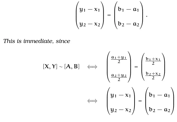 Figure 8.7: Equipollent bi-points.