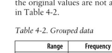 Table 4-2. Grouped data