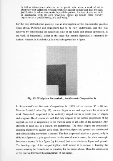 Fig. 12. Wladyslaw Strzeminski,Architectonic Composition 9c 