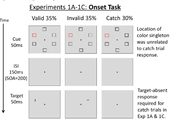 Figure 3. Paradigm for experiments 1a-1c. 