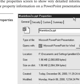 Figure 28Summary properties