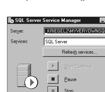Figure 2-1 Microsoft SQL Server 2000 offers these top-level menu options.
