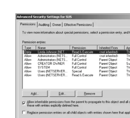 Figure 6-4Advanced Security Settings