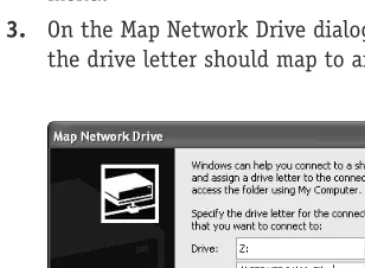 Figure 6-6Mapping a drive letter to a UNC