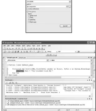 Figure 2.14A symbol search looks for objects and object components.