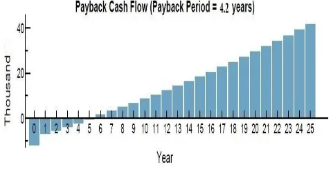 Fig IV: Payback cash flow 
