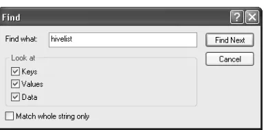 Figure 2-2Use fewer characters and partial matches to get more hits. Use more characters or require full matches to get fewer hits.