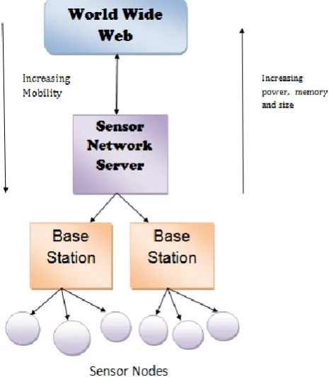 Fig. 5.  Network of Sensor Nodes and Server  