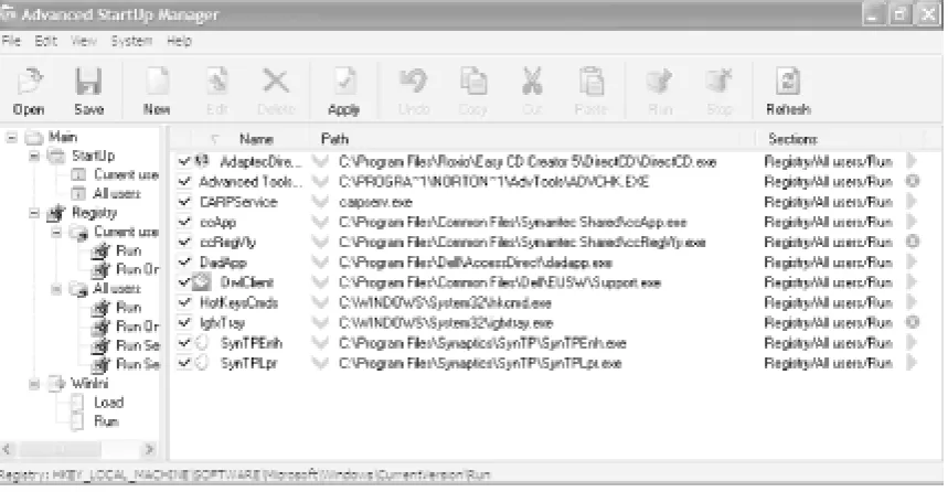 Figure 1-8. Create multiple startup profiles with Advanced Startup Manager