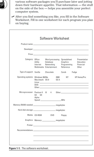 Figure 1-1: The software worksheet.