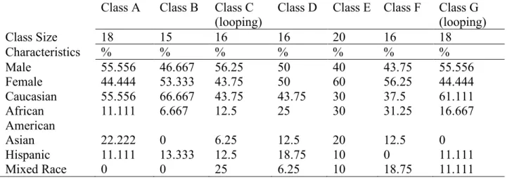 Table 11: Individual Class Descriptive Statistics  Class A  Class B  Class C 