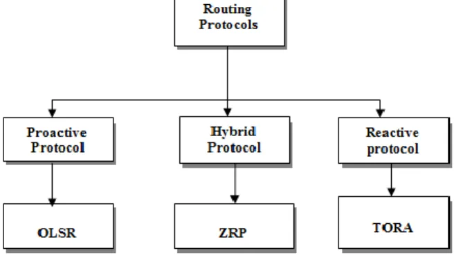 Fig 3: Classification of Routing Protocols 