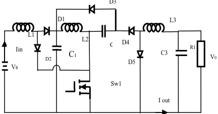 Fig. 3 Operational interval of Buck-Boost Converter  Interval 1[NT<t< (N+D) T] 