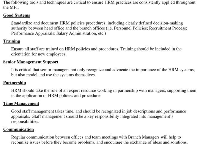 Figure 1.5:  Supporting HRM in Branch Offices 