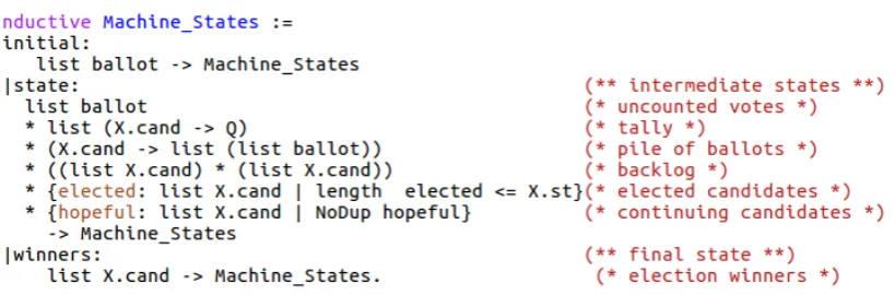 Figure 3.5: Inductive Type for Machine States