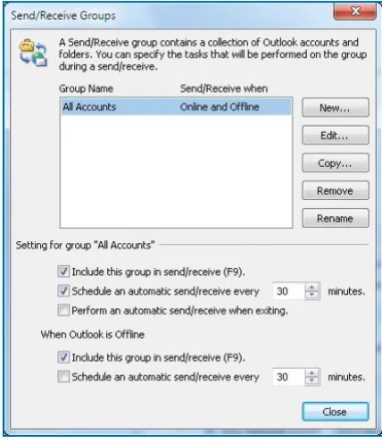 Figure 2-5:The Options dialog box is where you can customize many Outlook processes.