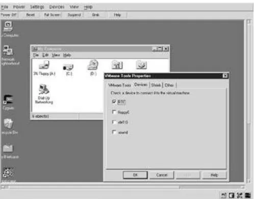 Figure 4.4: Guest system doesn’t fit into the VMware window